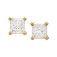Princess Cut Diamond Stud Earrings
