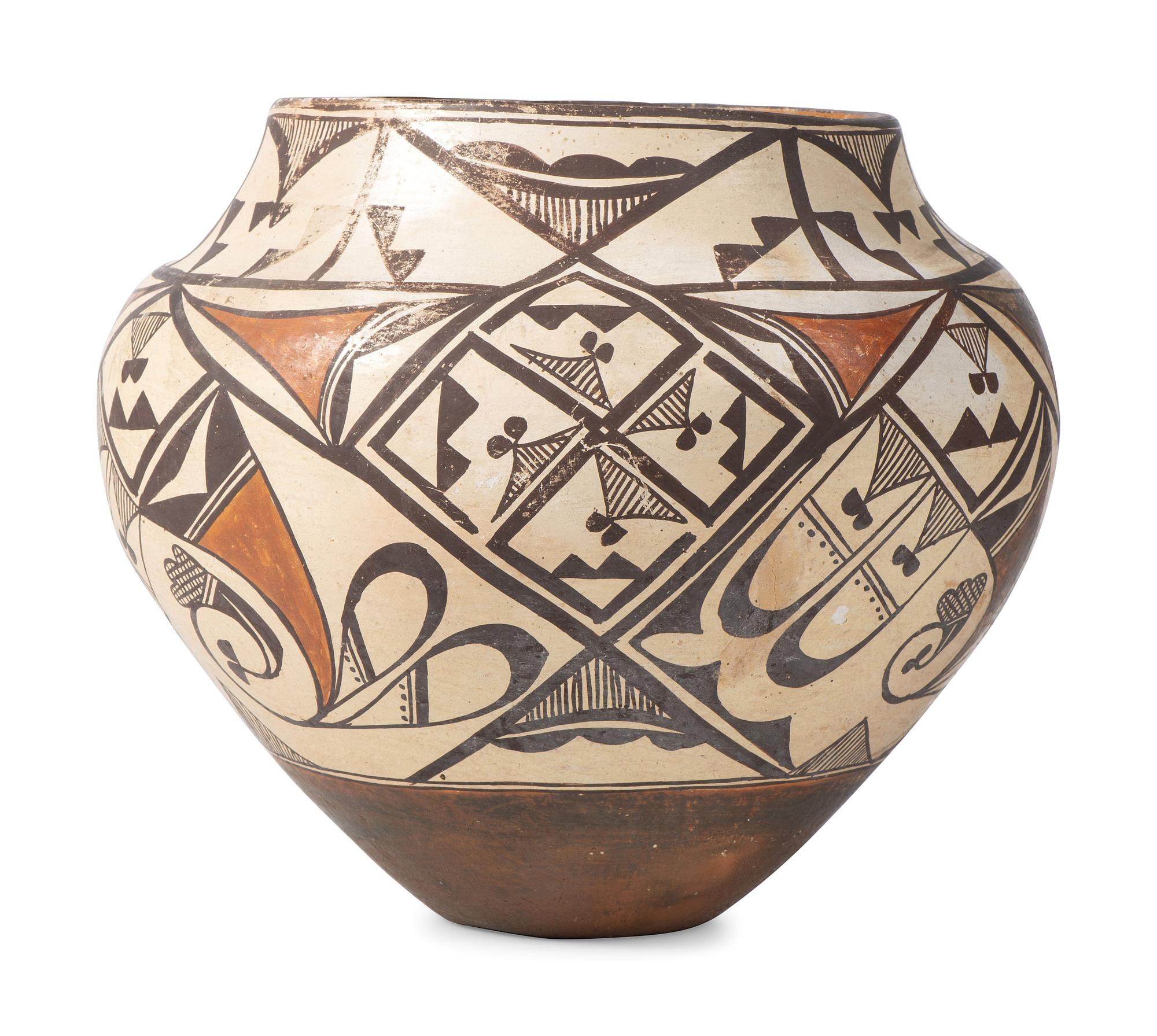 Acoma Polychrome Pottery Jar