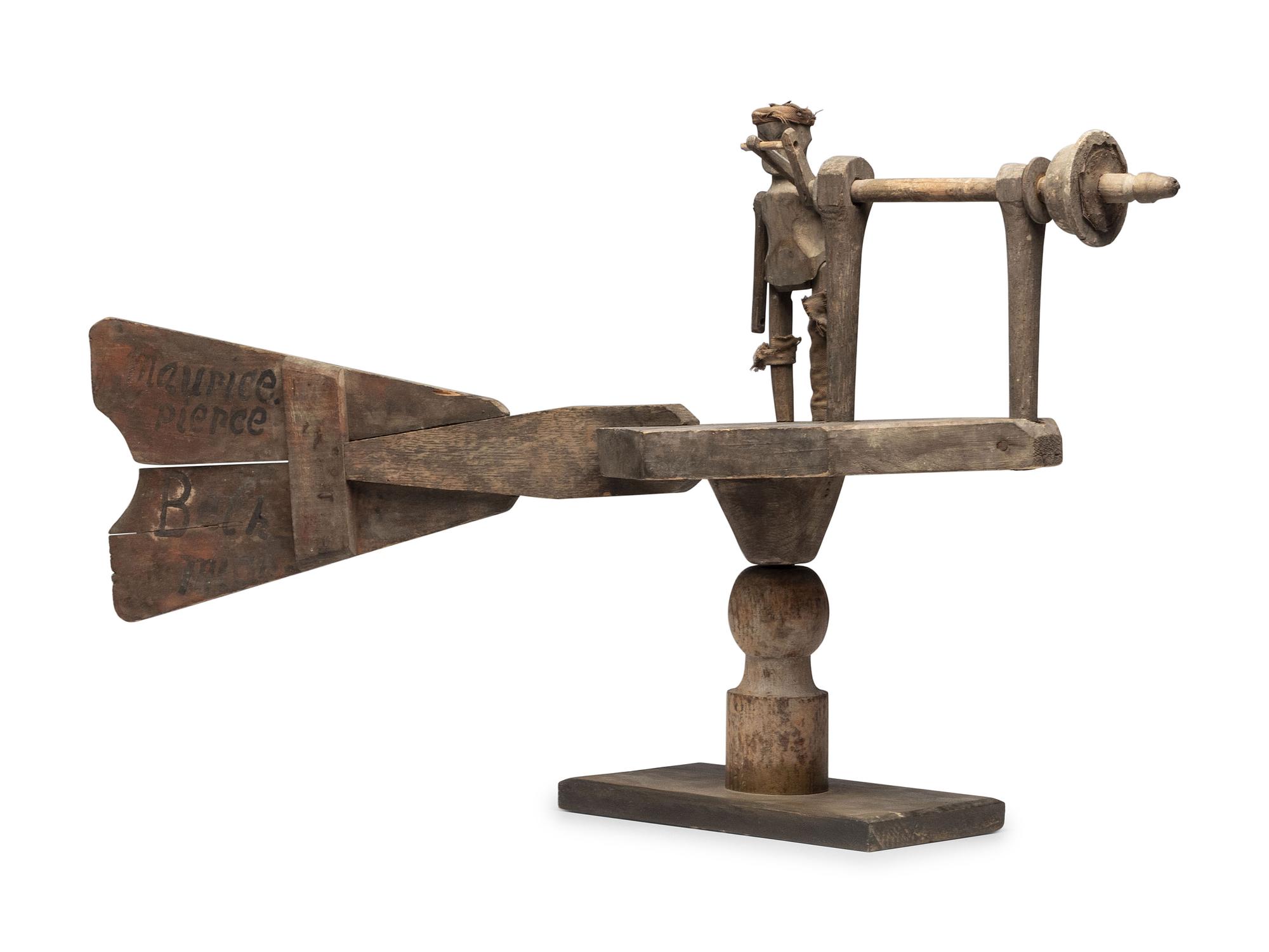 A Figural Pine Whirligig