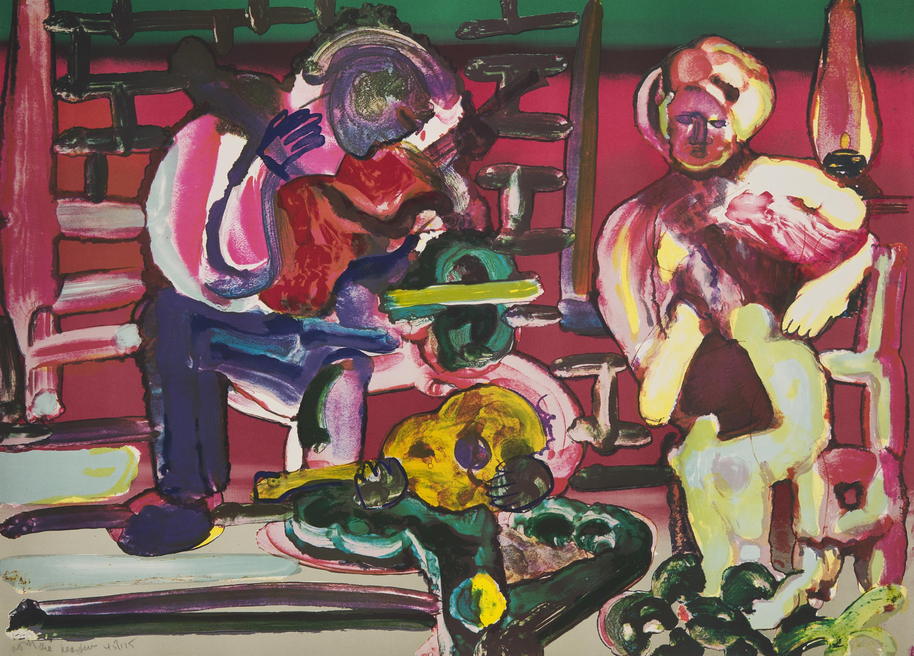 Romare Bearden (American, 1911-1988) — Louisiana Serenade (from Jazz Series ) , 1979