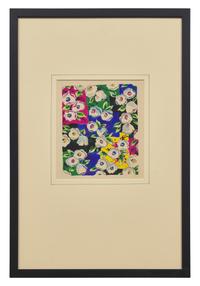 A Group of Three French Gouaches of Apparel Textile Designs By Louis Lang DONATED BY CORA GINSBURG, LLC.