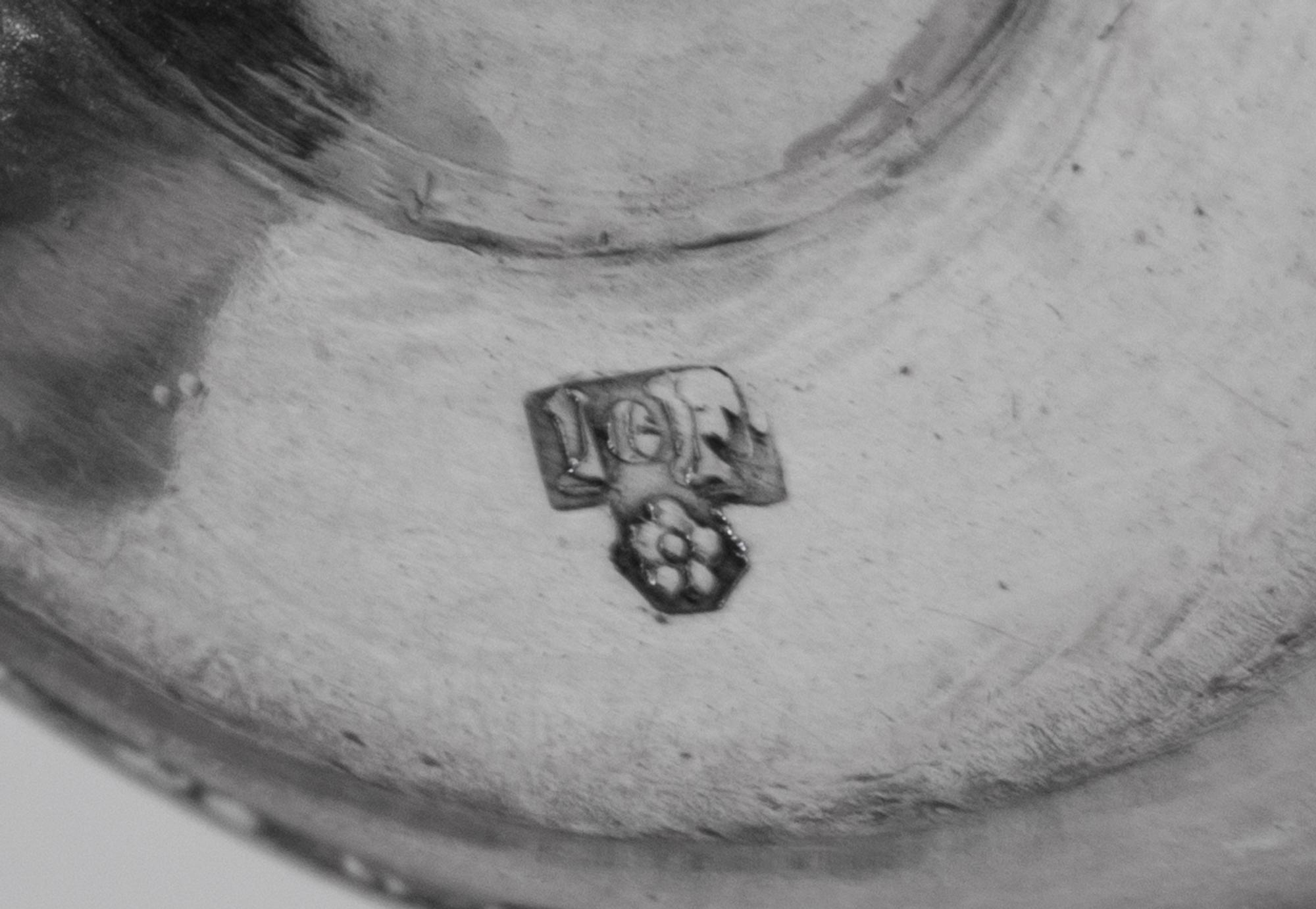 A Dutch Silver Miniature Chamber Stick