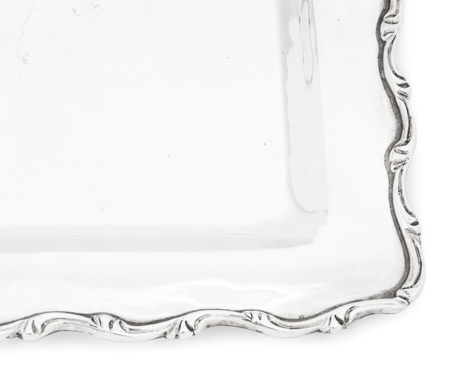 A Mexican Silver Serving Tray