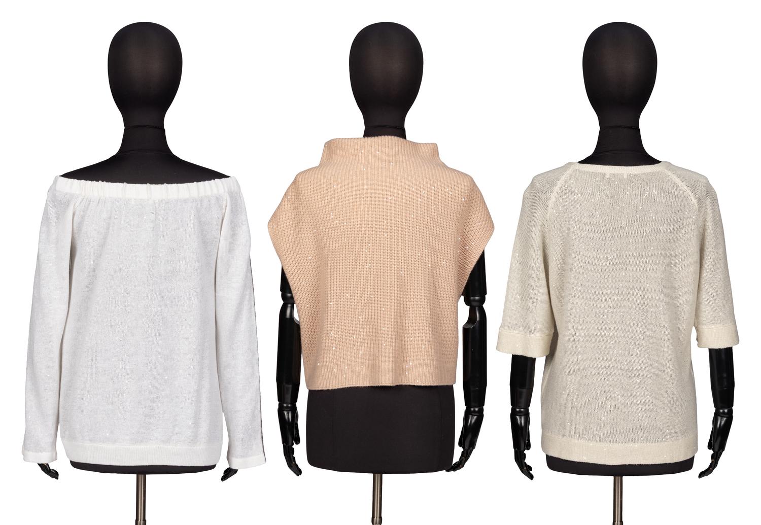 Brunello Cucinelli, Three Knit Tops