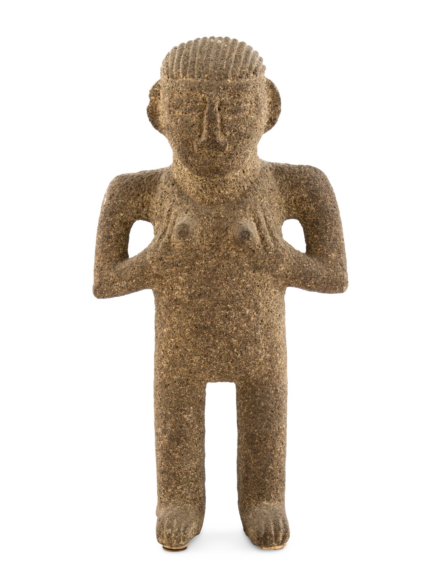 A Costa Rican Stone Female Figure