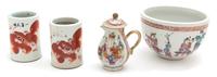 A Group of Four Chinese Export Porcelain Articles — 19TH CENTURY