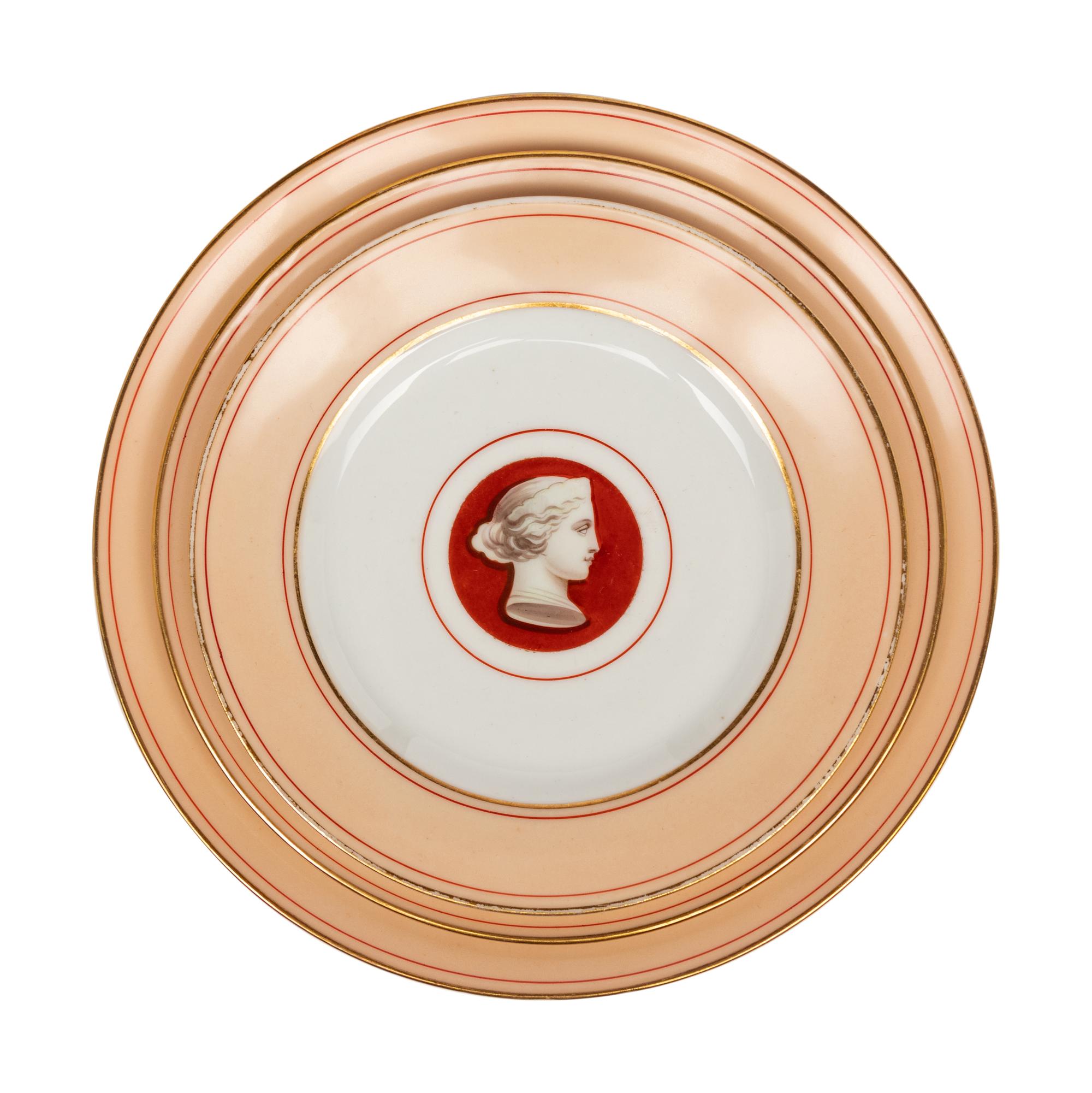 A Continental Porcelain Dinner Service