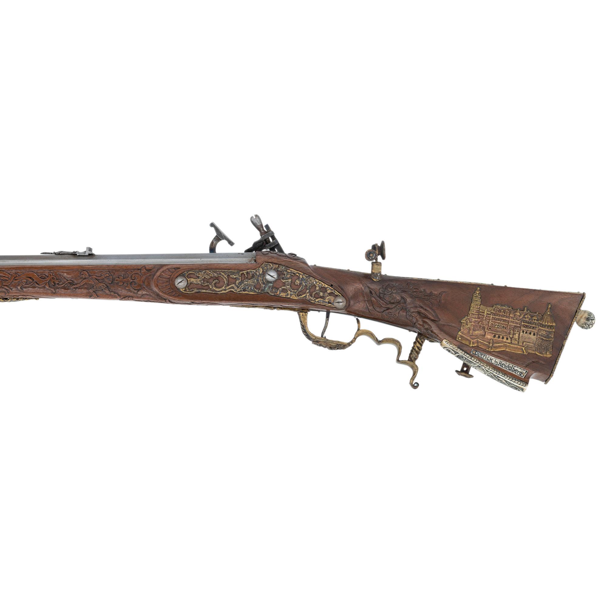 Contemporary Snaphaunce Rifle with Heidelberg Castle Motif