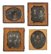 [EARLY PHOTOGRAPHY]. 33 sixth plate and quarter plate daguerreotypes of siblings in pairs & trios.