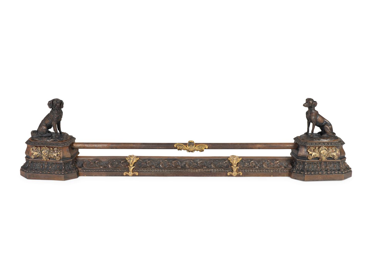 A Charles X Bronze Fireplace Surround — 19TH CENTURY