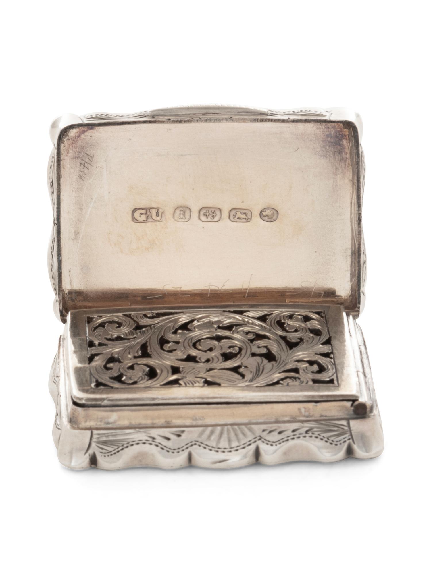 A Victorian Silver Vinaigrette