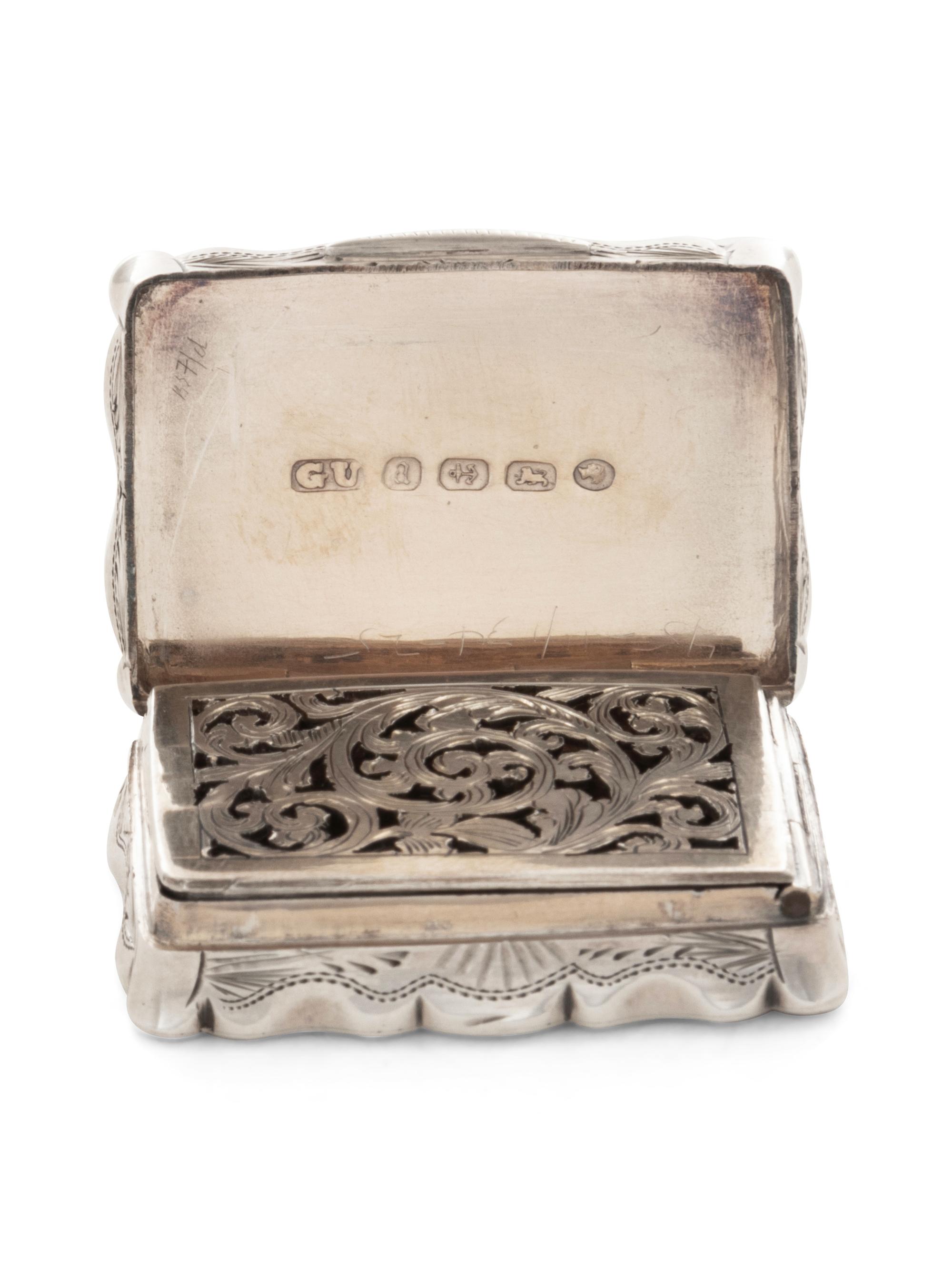 A Victorian Silver Vinaigrette