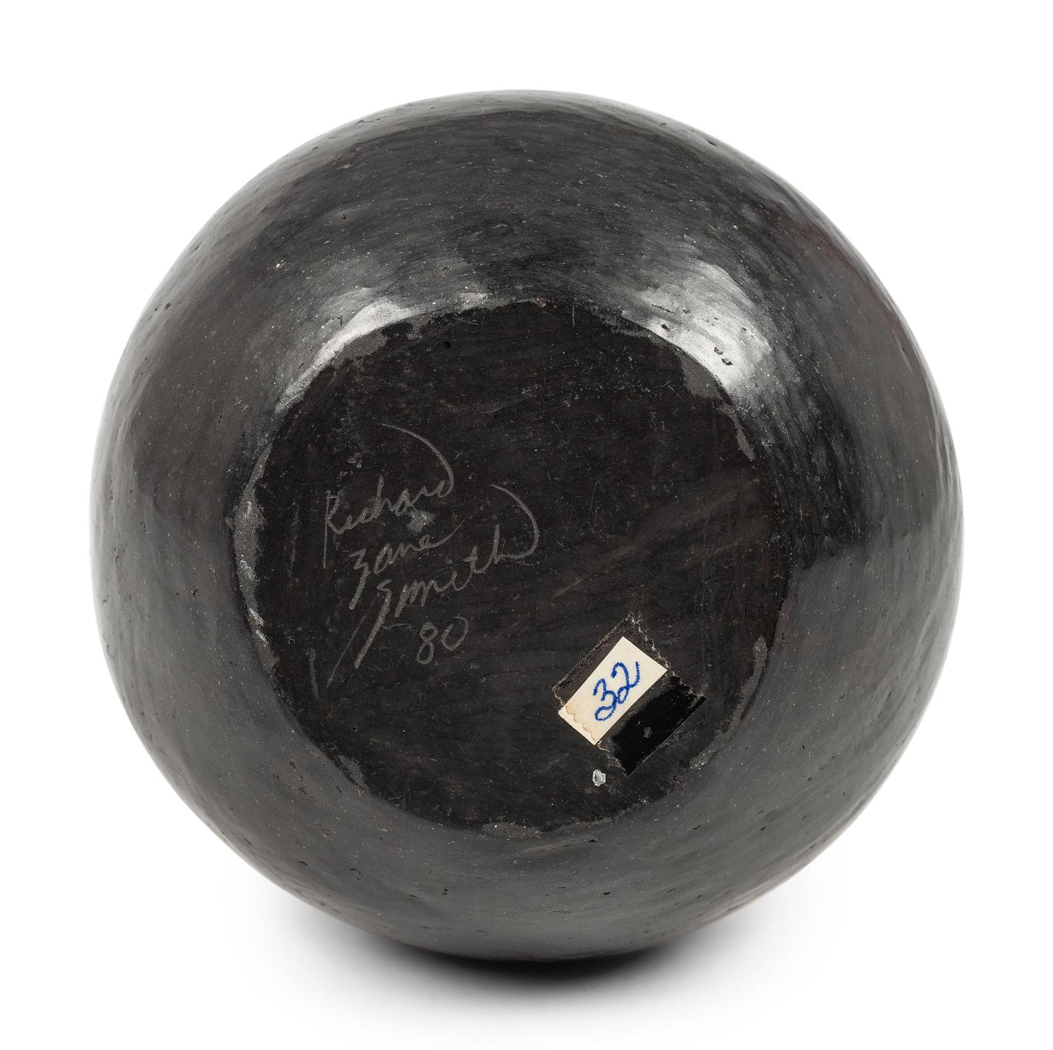 Black and Sienna Pottery Bowl