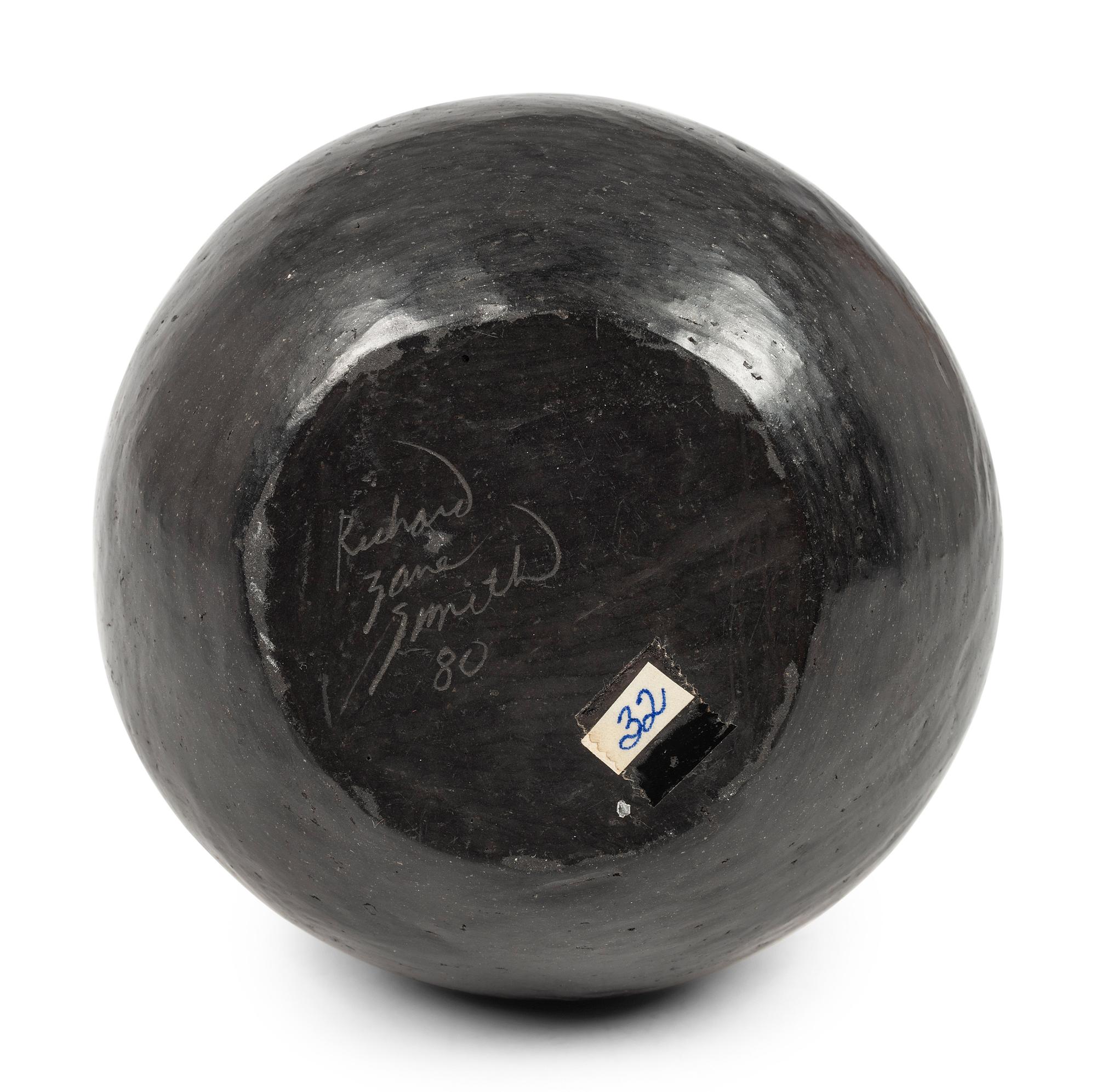 Black and Sienna Pottery Bowl