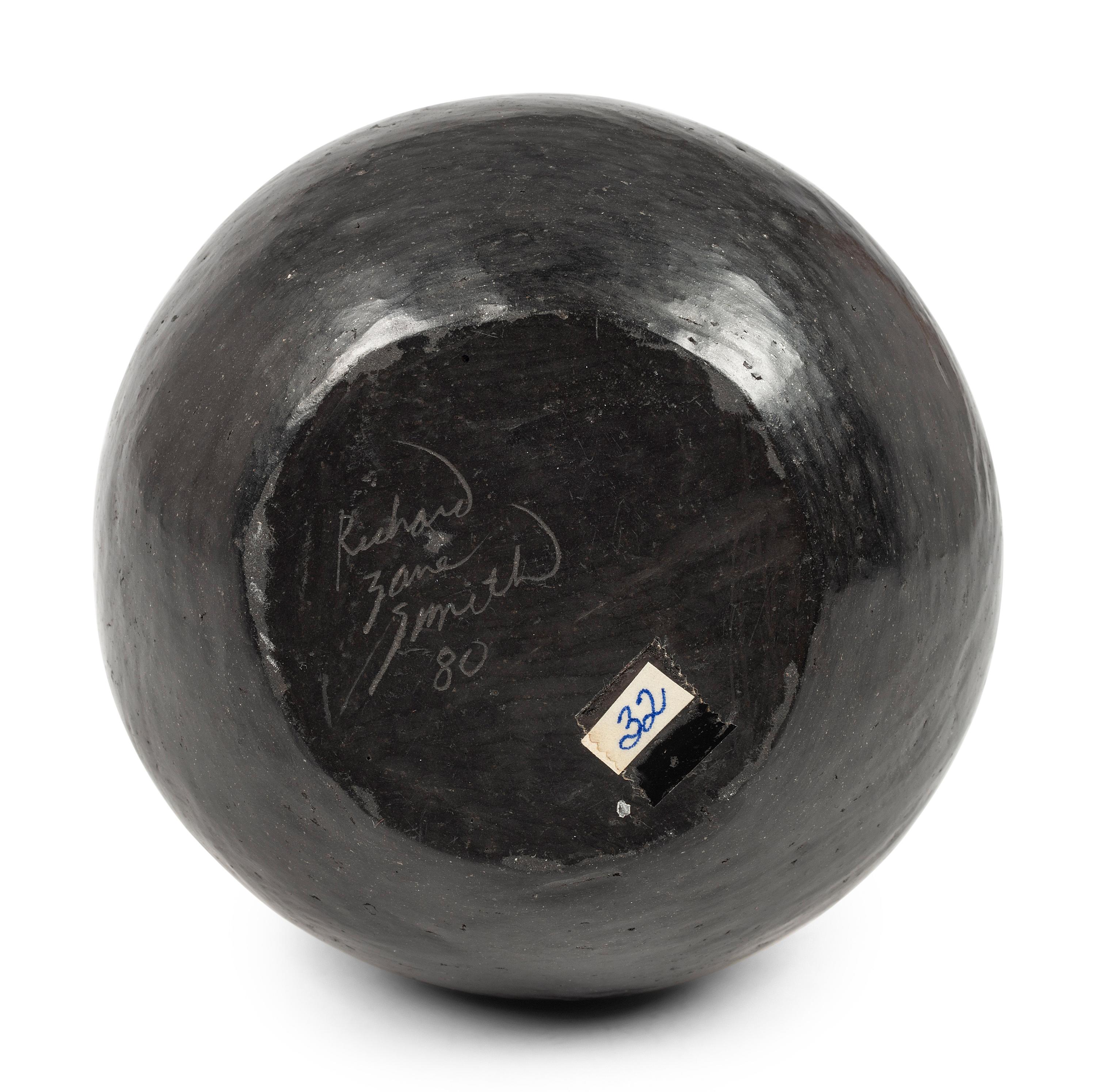 Black and Sienna Pottery Bowl