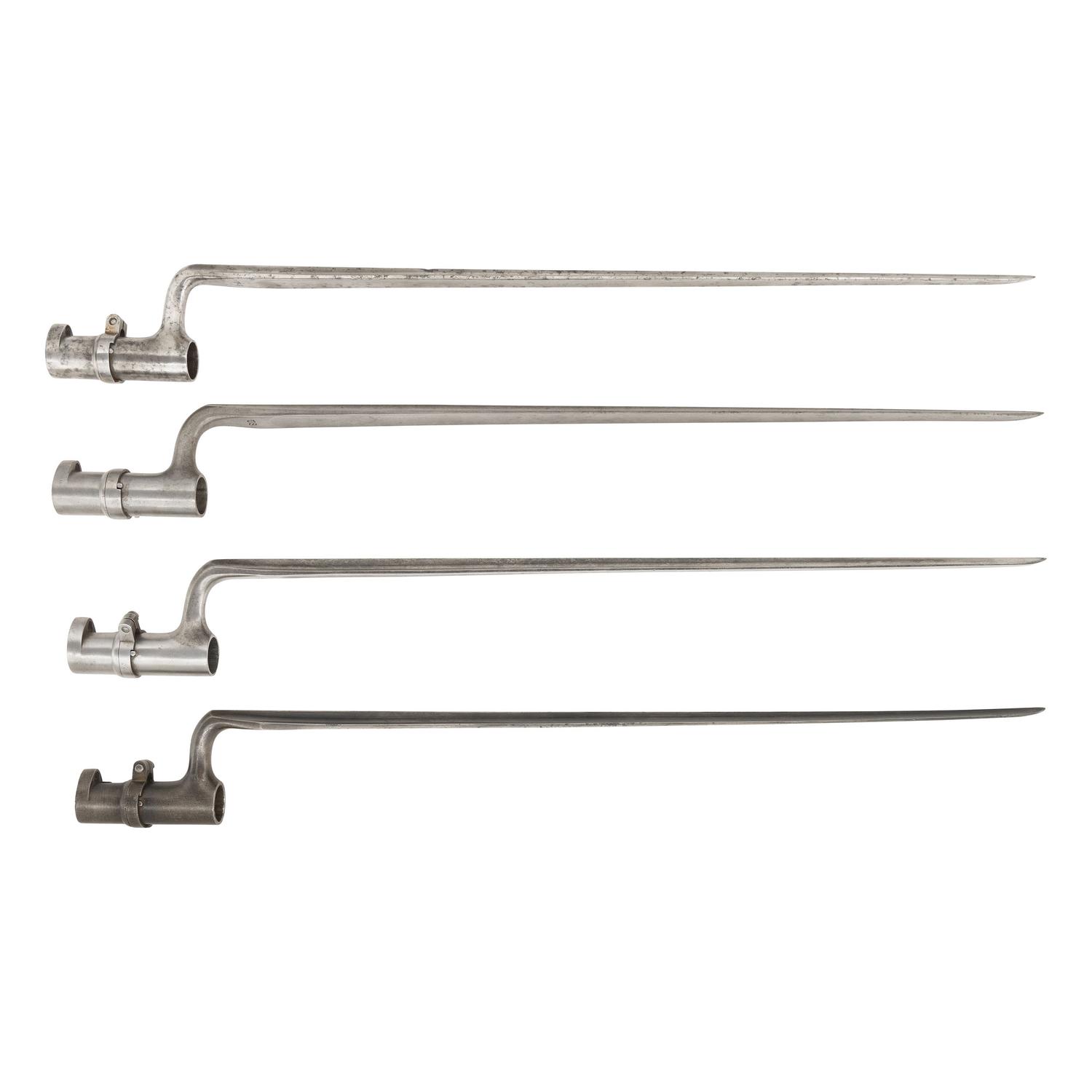 Lot of Four U.S. Model 1855 Socket Bayonets