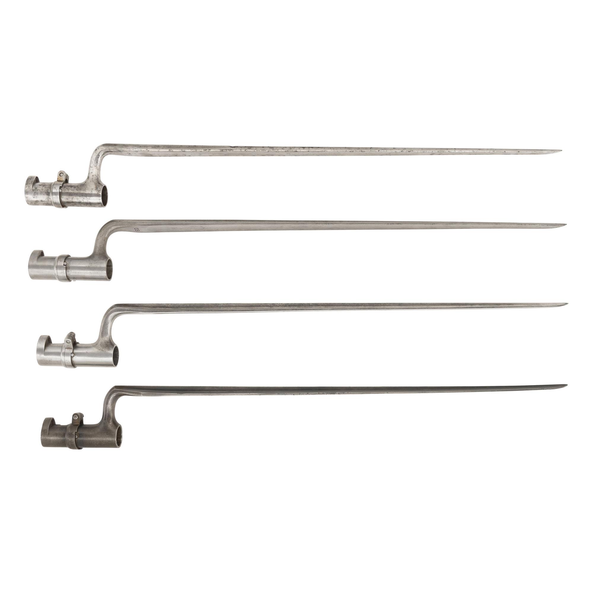Lot of Four U.S. Model 1855 Socket Bayonets