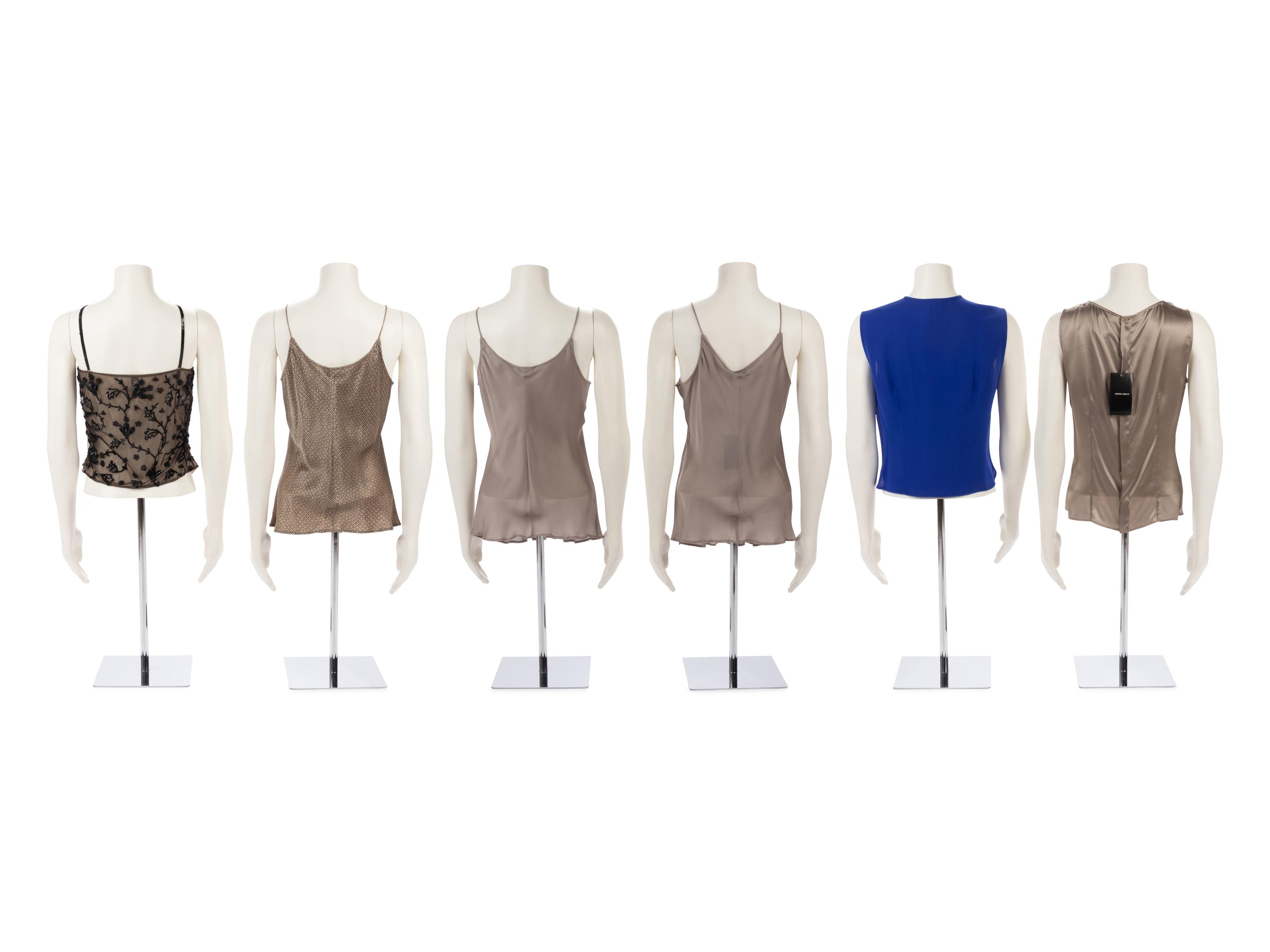 Collection of Armani & Ungaro Blouses and Tops, 1980-2000s