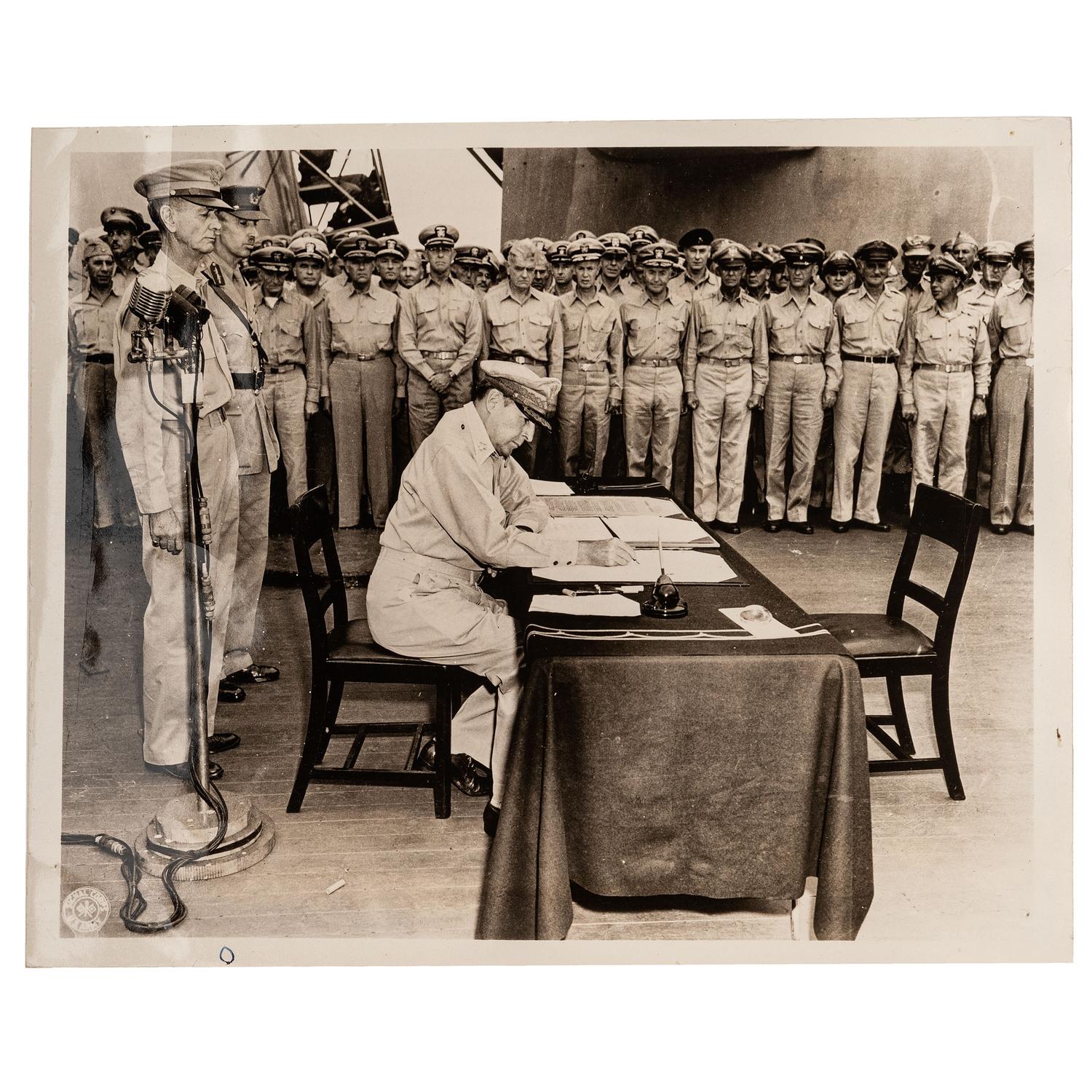 MACARTHUR, Douglas (1880-1964). A group of 5, including 3 signed items, comprising: