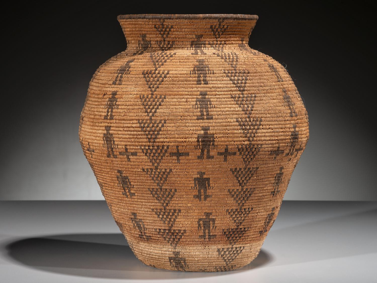 Apache Figural Basketry Olla
