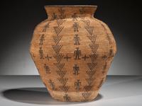 Apache Figural Basketry Olla