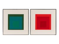 Homage to the Square: Edition Keller Ia-Ik (complete portfolio of ten screenprints, with text and portfolio case ), 1970