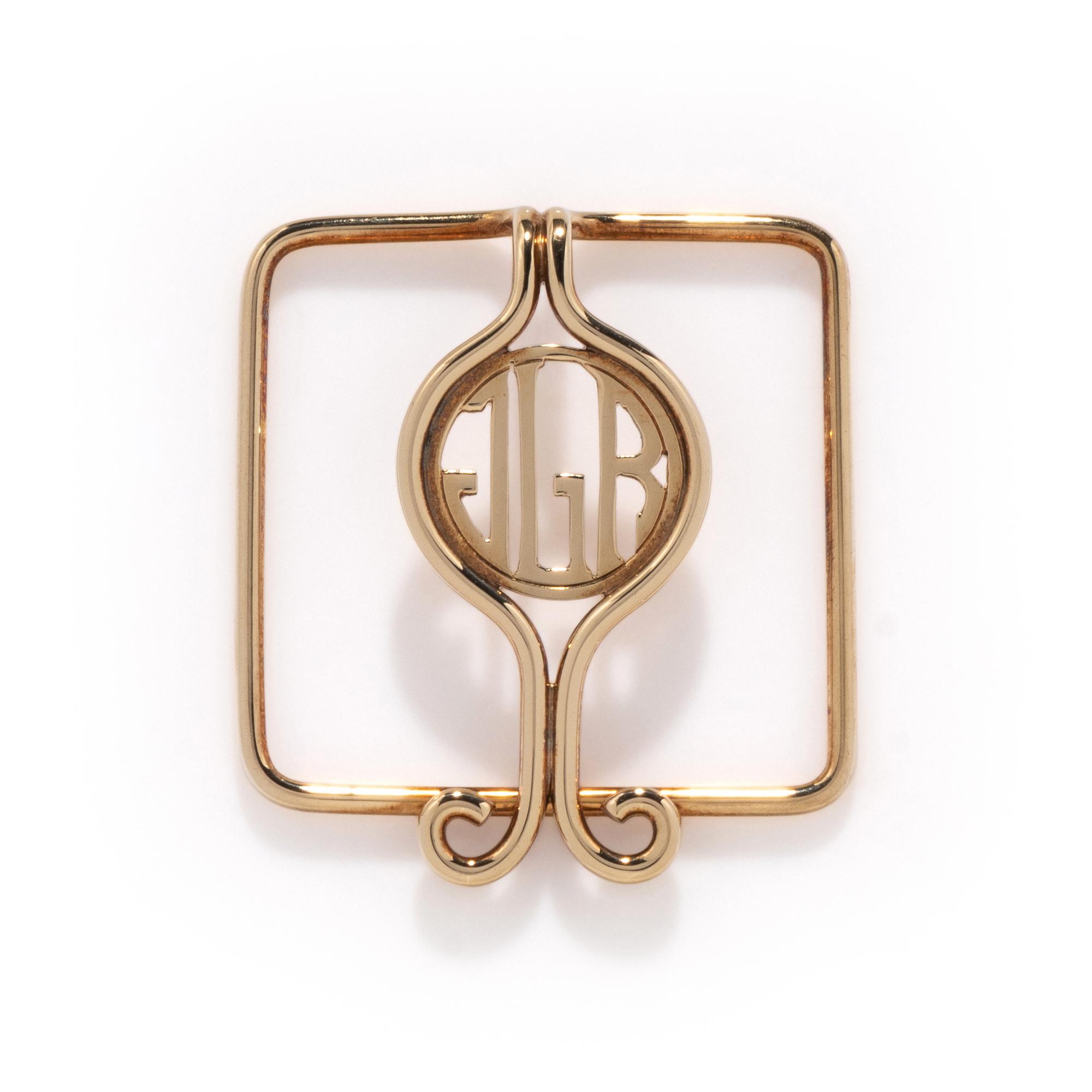 CARTIER, YELLOW GOLD MONEY CLIP