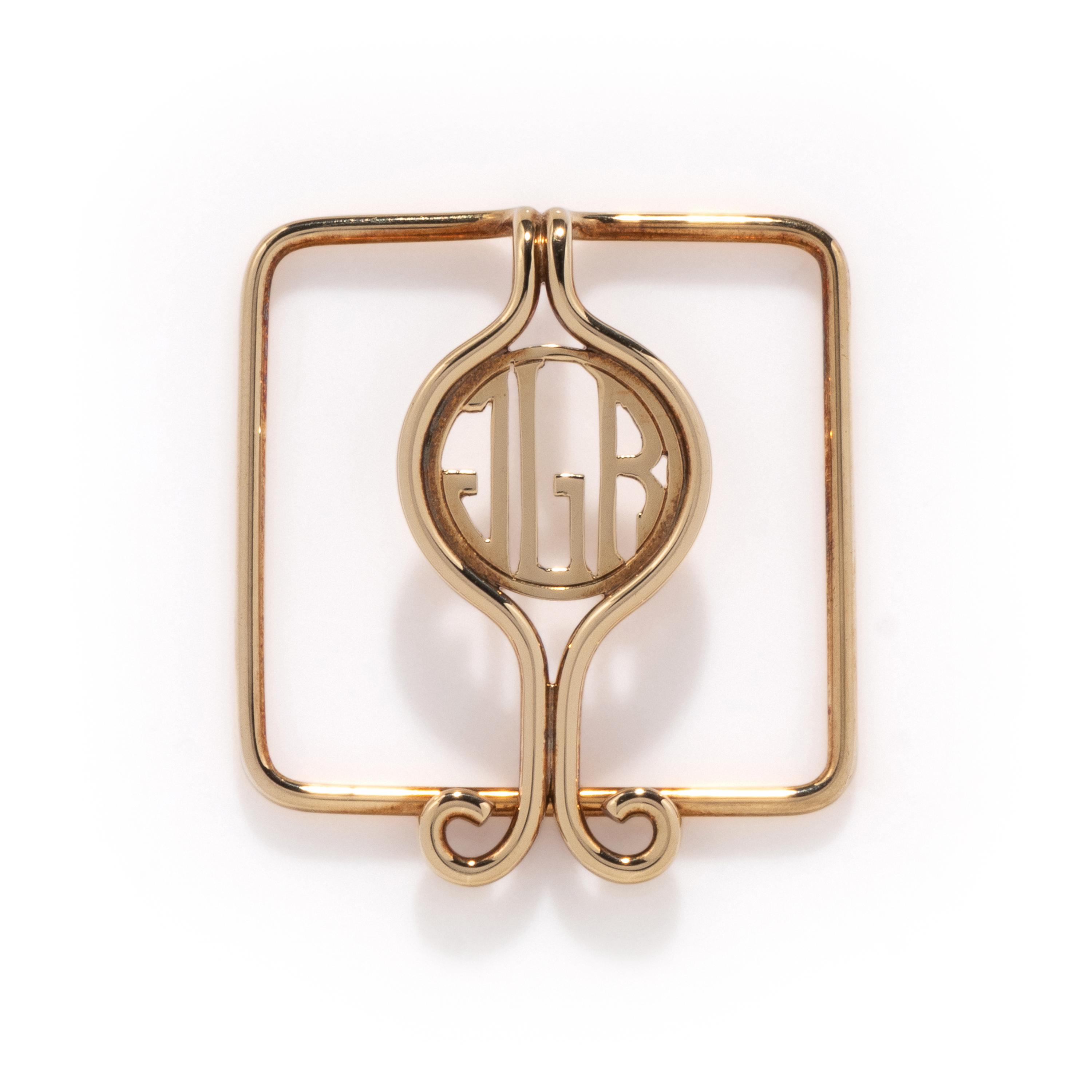 CARTIER, YELLOW GOLD MONEY CLIP