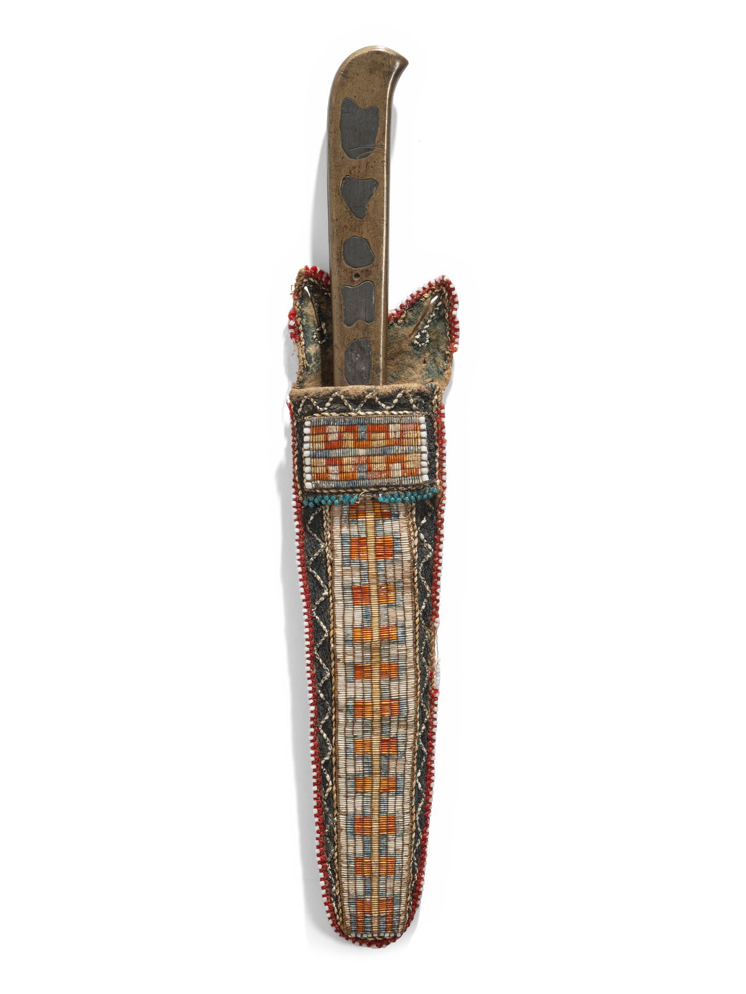 Great Lakes Quilled Knife Sheath, with Cartouche Knife
