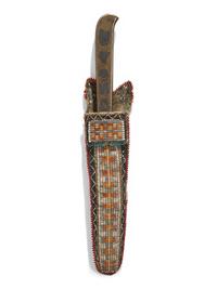 Great Lakes Quilled Knife Sheath, with Cartouche Knife