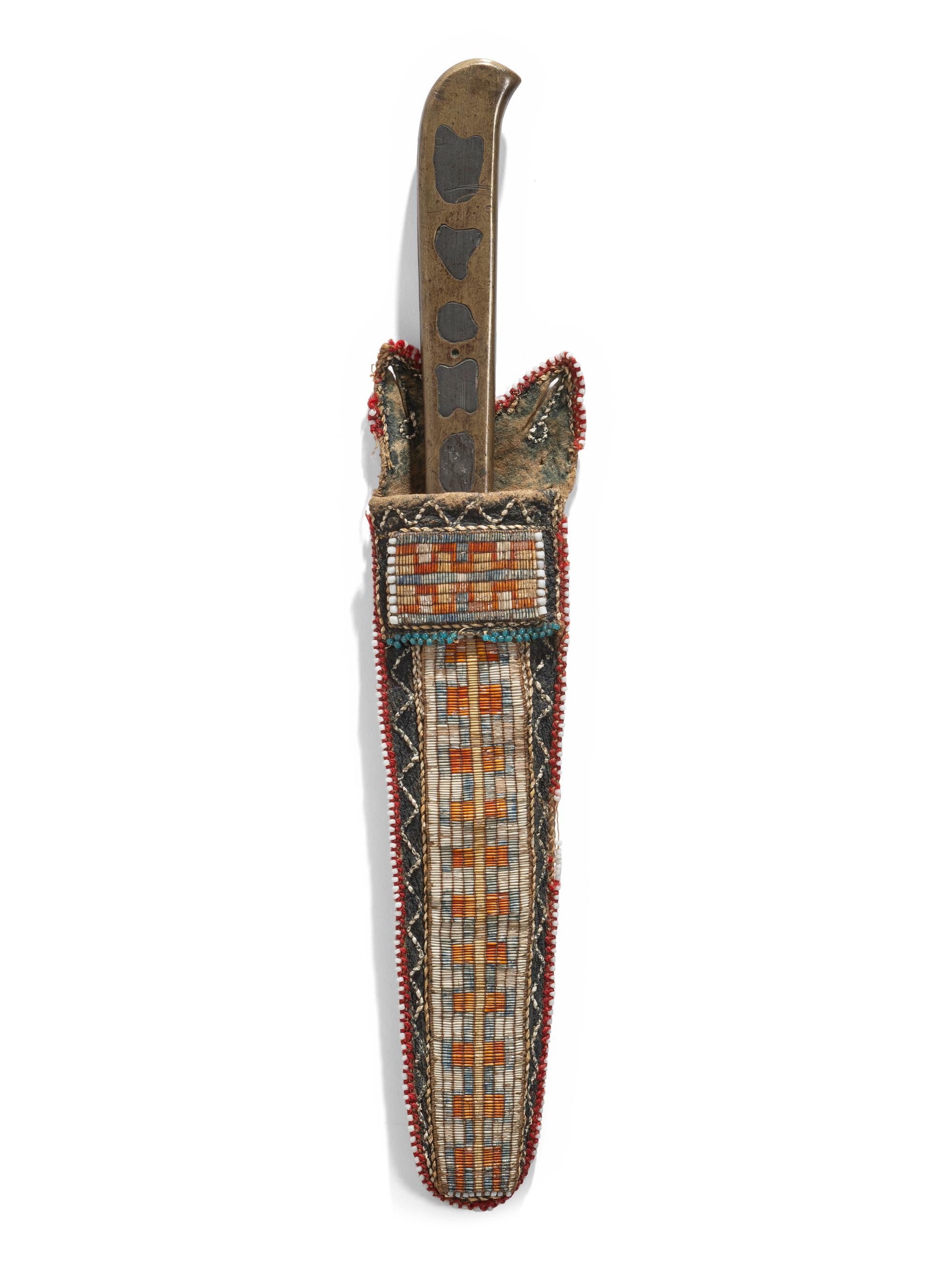 Great Lakes Quilled Knife Sheath, with Cartouche Knife
