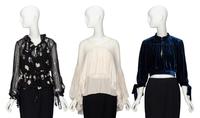 CHLOÉ, THREE BLOUSES