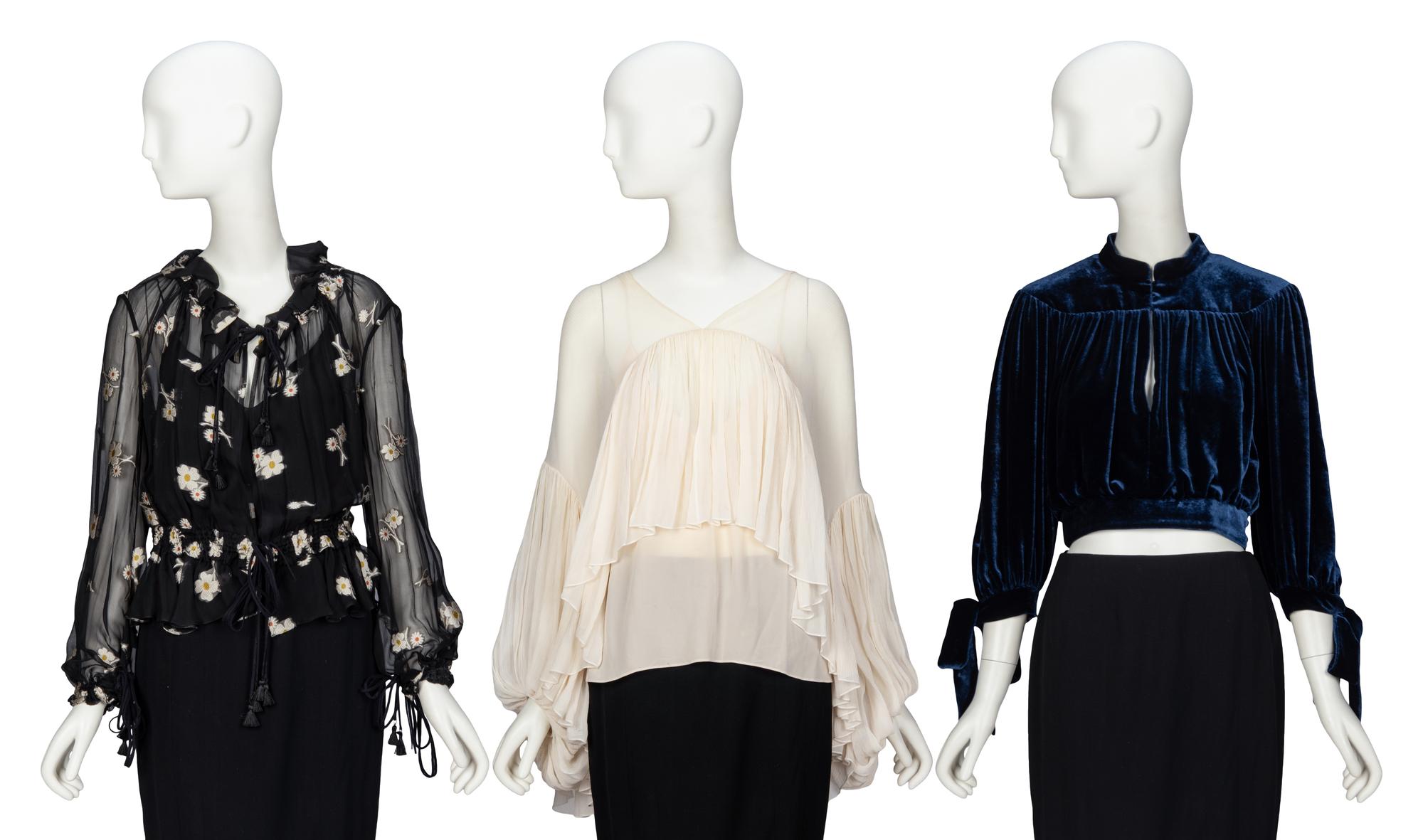 CHLOÉ, THREE BLOUSES