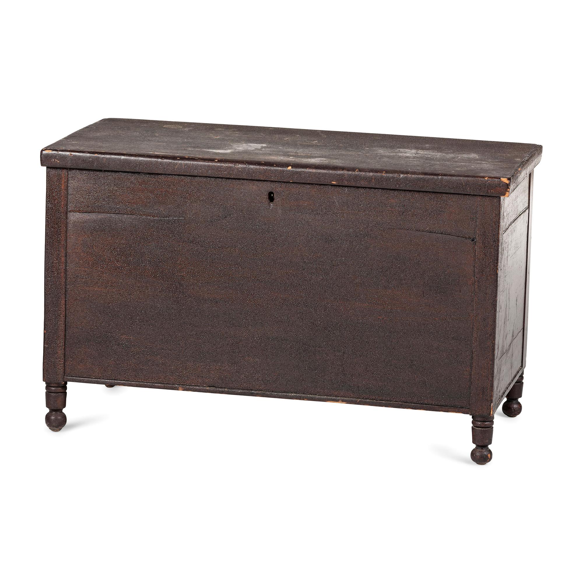 A Federal Stained Cherrywood Blanket Chest