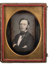 [EARLY PHOTOGRAPHY]. BRADY, Mathew (1822-1896), photographer. Quarter plate daguerreotype of Thomas G. Pratt, 27th Governor of Maryland. New York, NY.