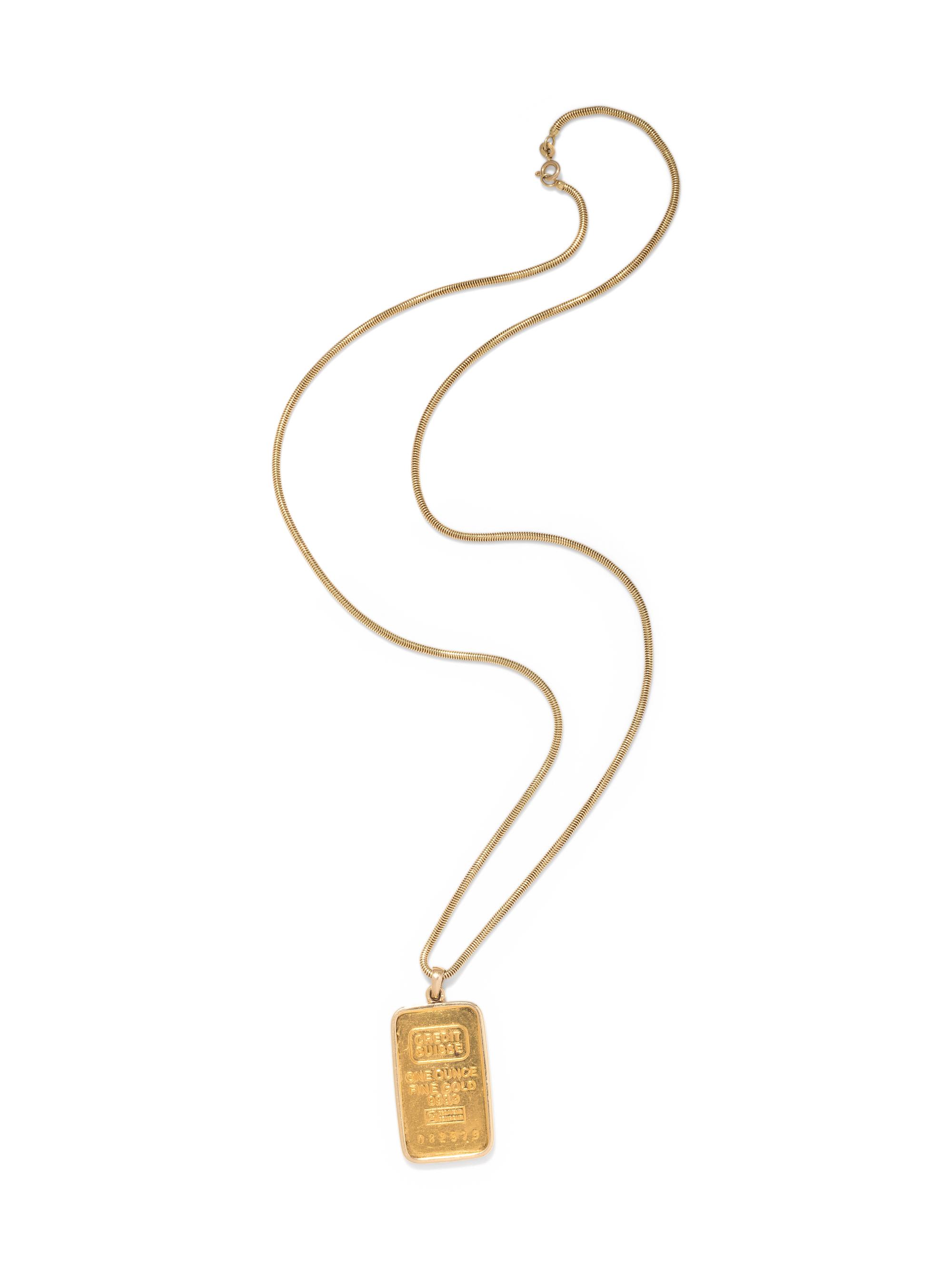 YELLOW GOLD PENDANT/NECKLACE