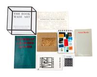 (ARTISTS BOOKS, CATALOGUES) A group of eight exhibition and sale catalogues for artists books.