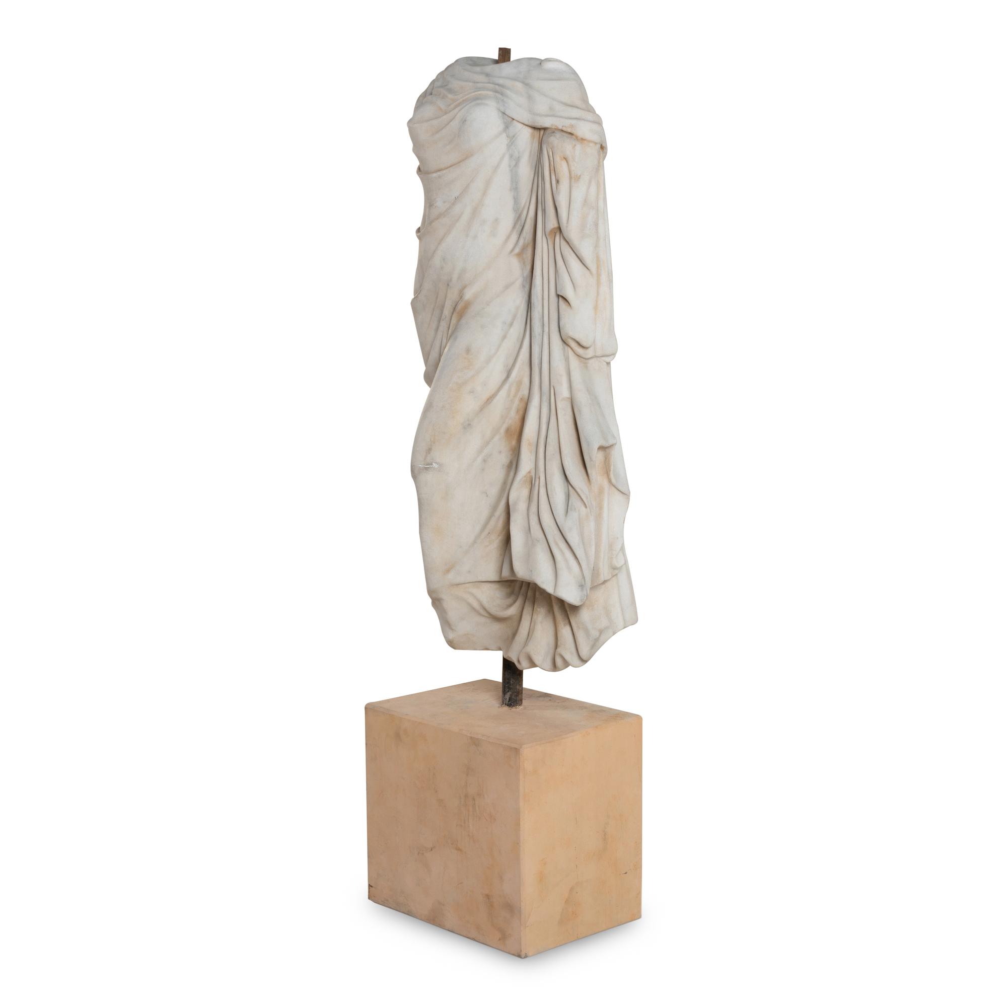 A Large Italian Marble Female Torso