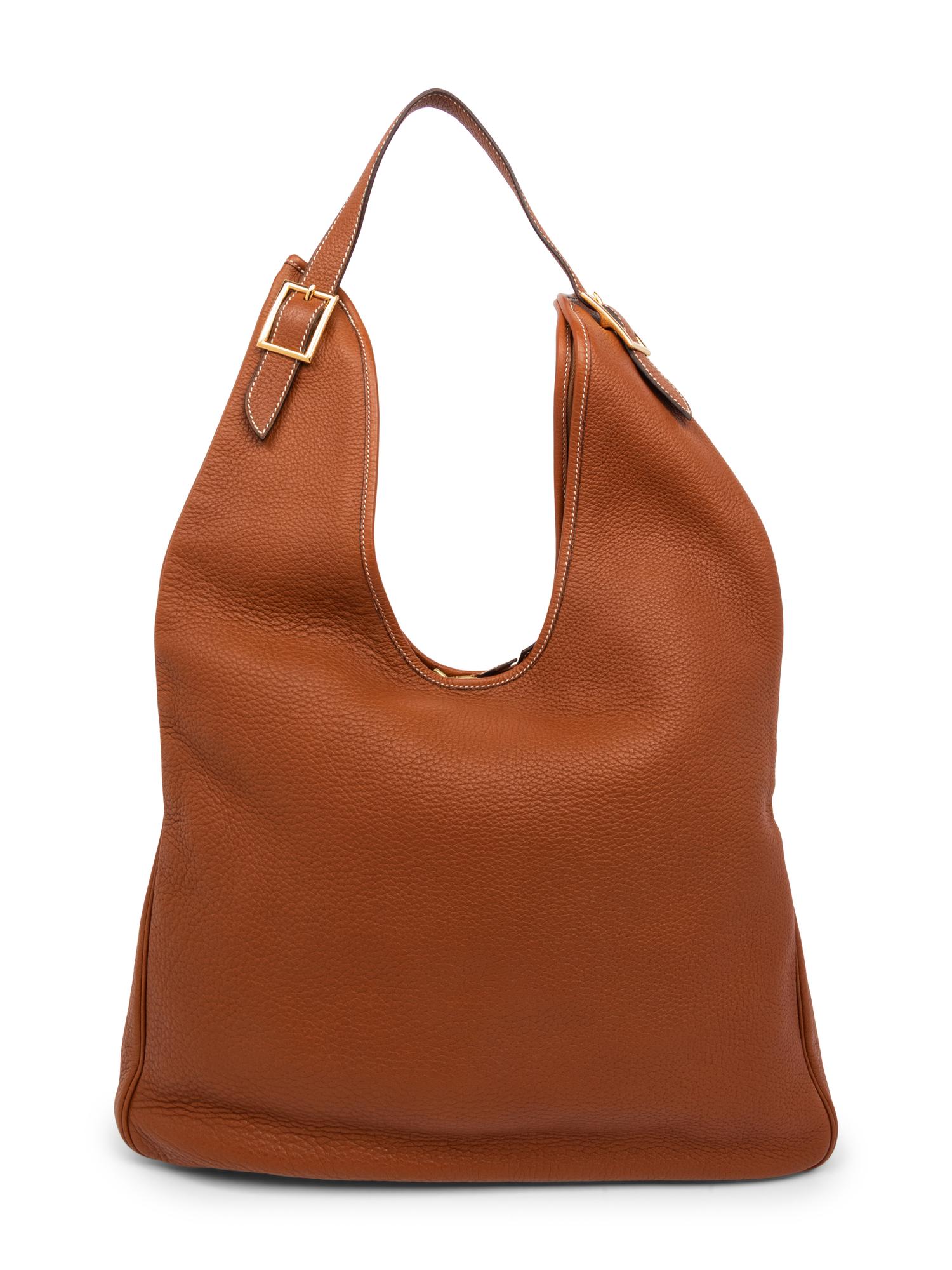 Hermès Massai PM Brown Leather Shoulder Bag, 1995
