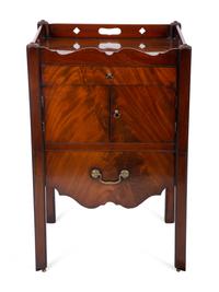 A George III Style Figured Mahogany Bedside Commode — 19TH/20TH CENTURY