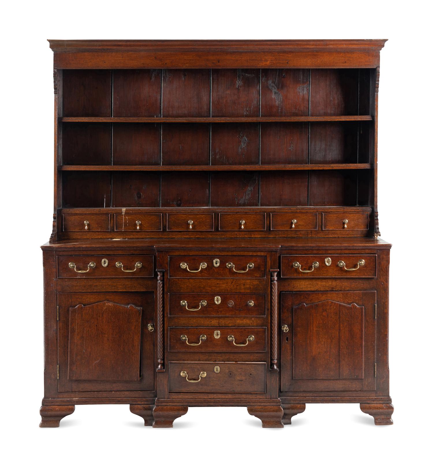 A George III Oak Welsh Cupboard