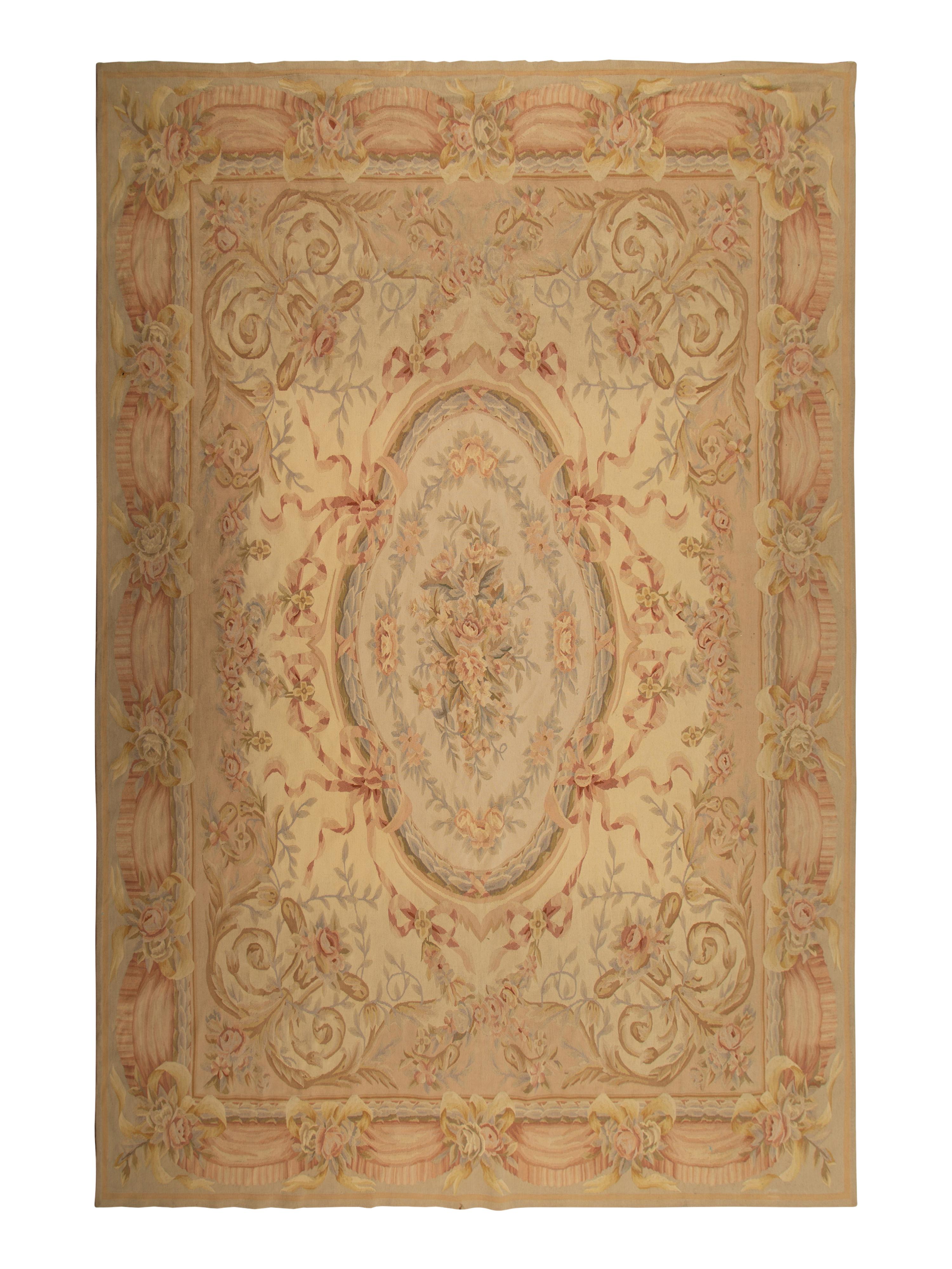 An Aubusson Style Wool Rug