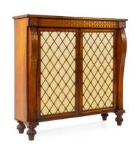 A Regency Brass Inlaid Rosewood Chiffonier