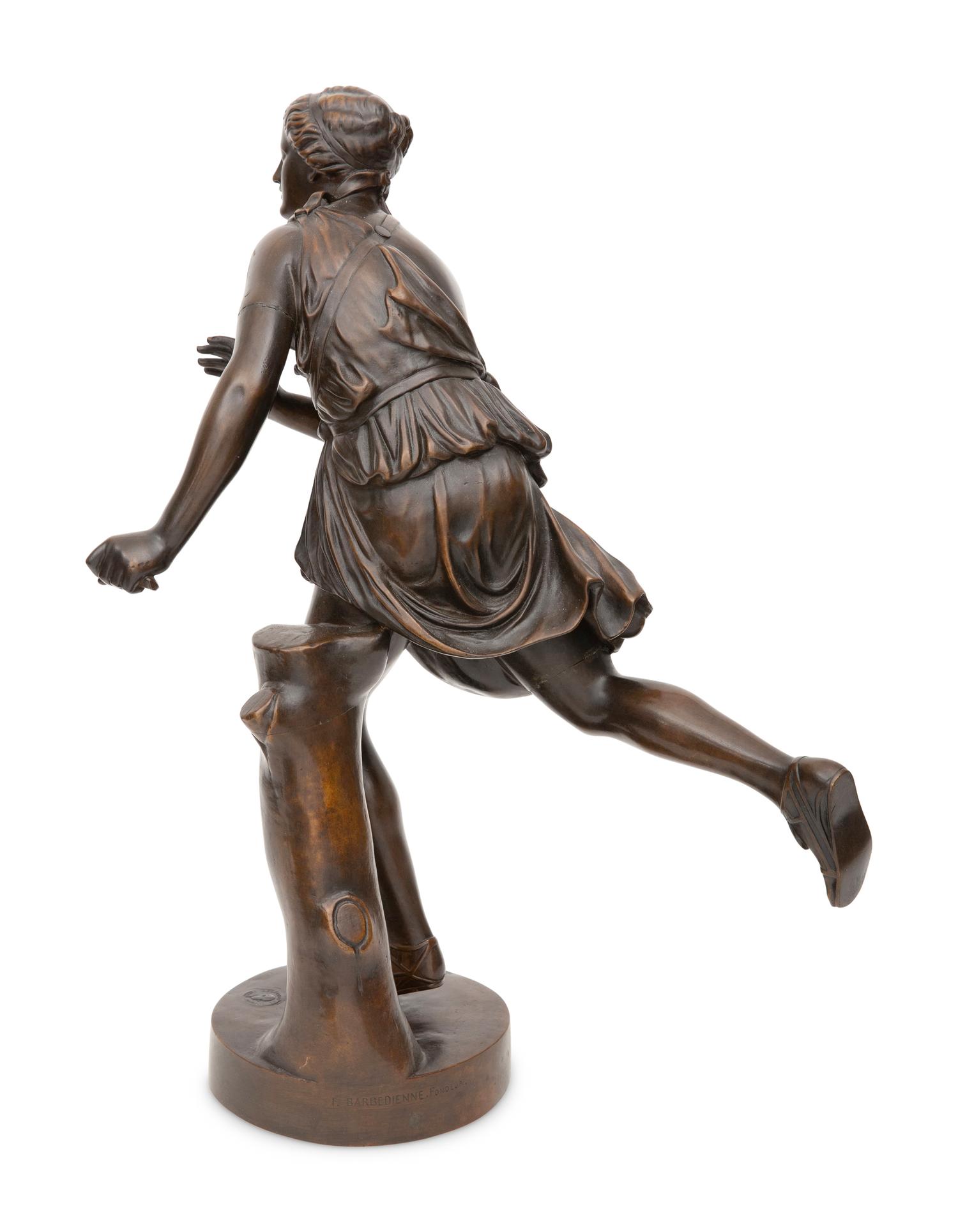 A Grand Tour Bronze Figure of Atalanta