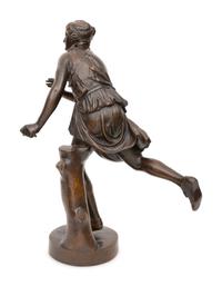 A Grand Tour Bronze Figure of Atalanta