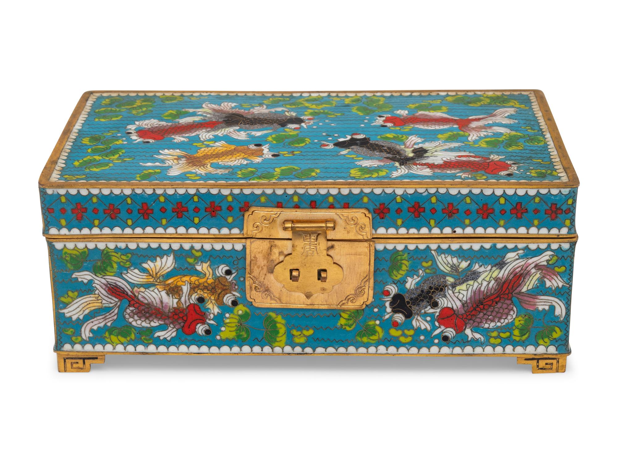 A Chinese Cloisonné Table Casket