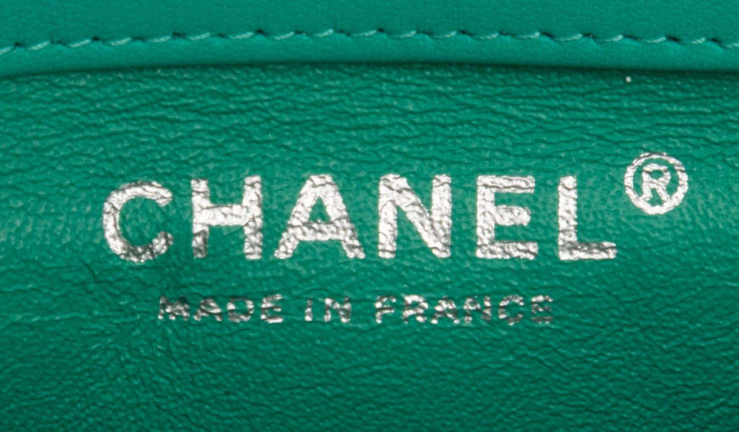 Chanel Turquoise Patent Mini Quilted Classic Flap Bag, 2012