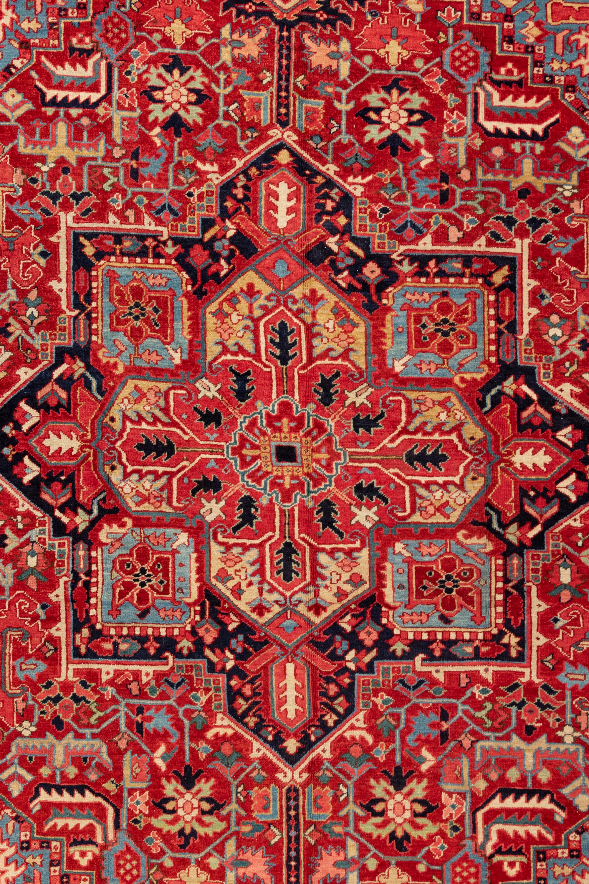 A Heriz Wool Rug