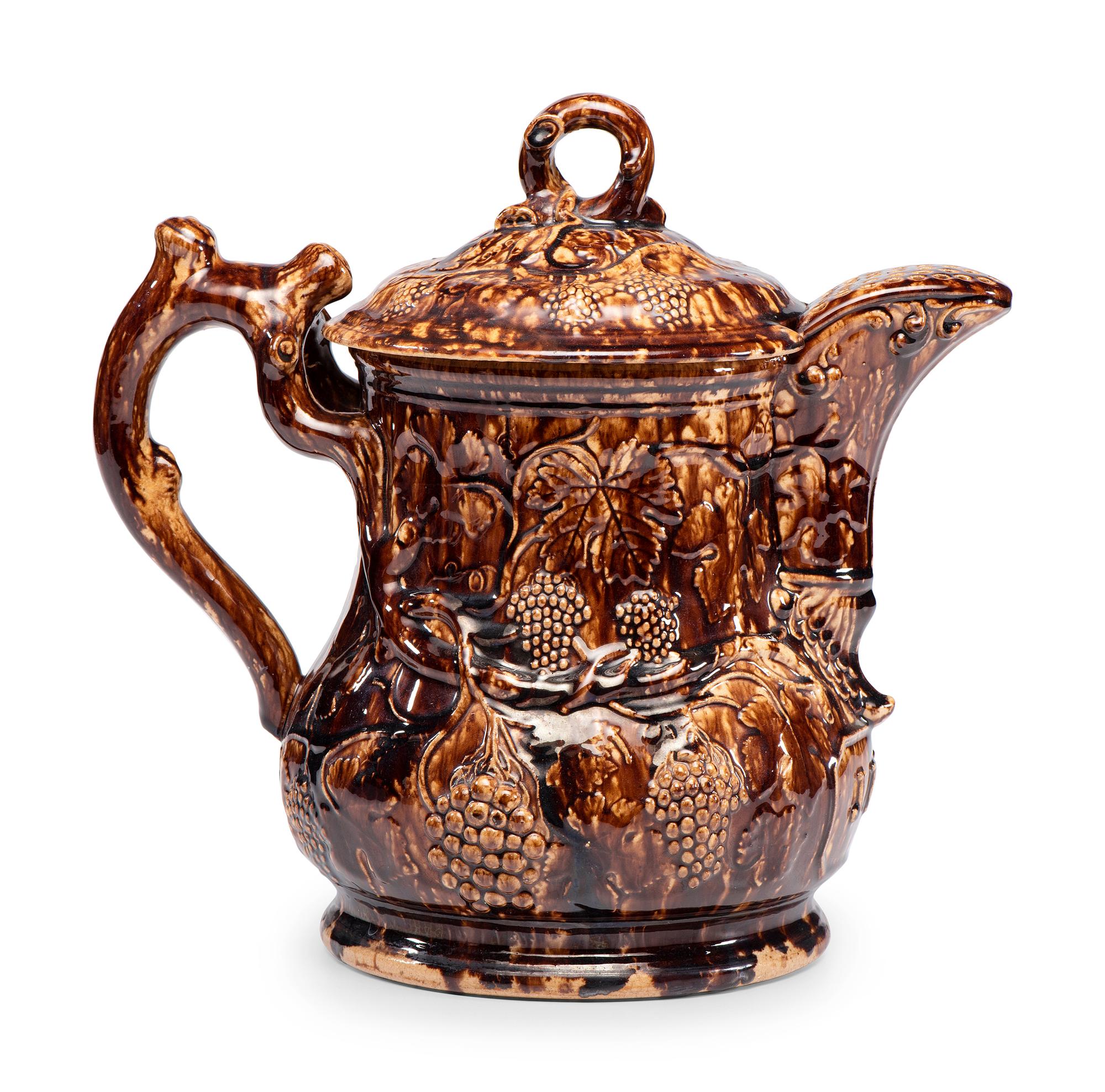 A Rockingham Glaze Presentation Ice Water Pitcher