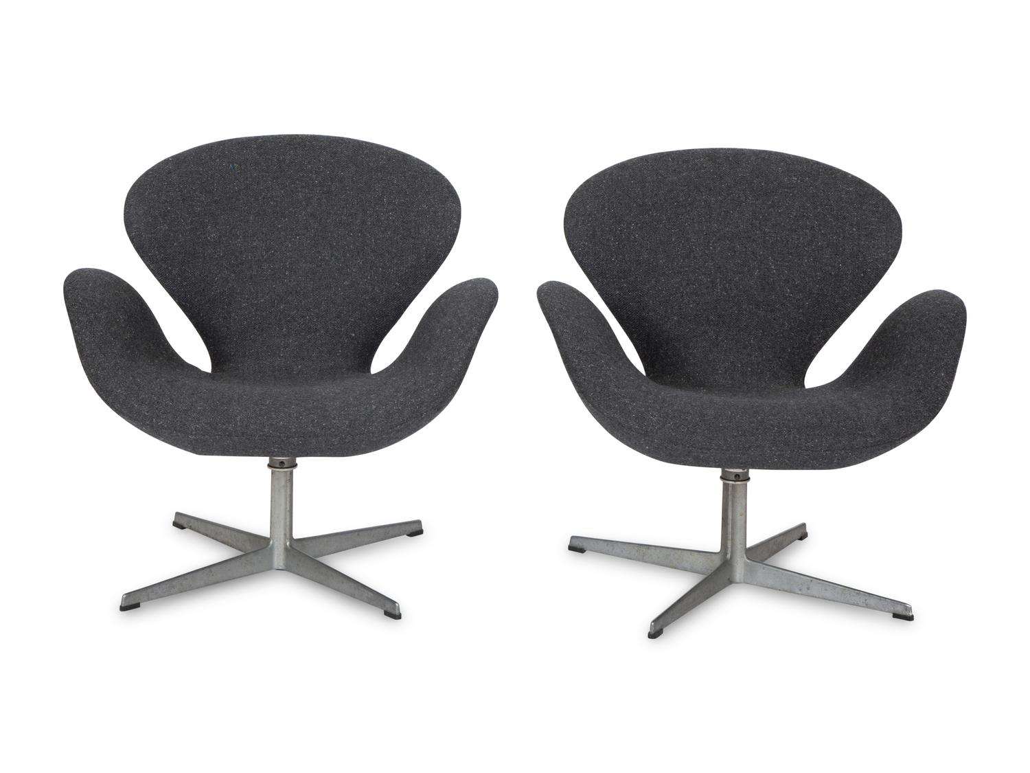 A Pair of Swan Chairs